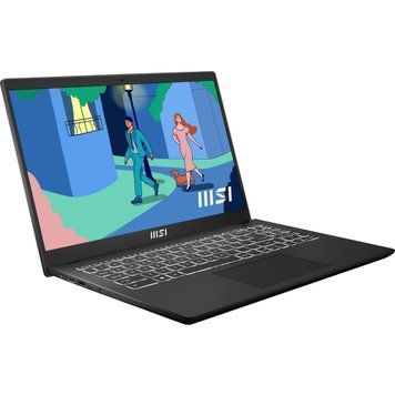 Ноутбук MSI Modern 15 B11M-029XRO 15.6" Full HD, Intel Core i5-1155G7 до 4.5 GHz, 8GB, SSD 512GB, Intel Iris Xe Graphics, WIN 11 HOME, чорний 9S7-158422-029 фото