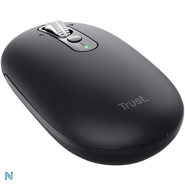 Миша бездротова Trust Seron Slim Multi-Wireless Hyperscroll, Dual Mode, 3200 dpi, Bluetooth, чорна 26018 фото