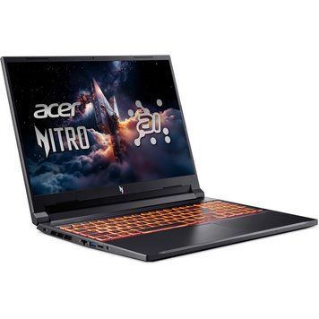 Ноутбук Acer Nitro V 16 AI ANV16-42-R8ML, AMD Ryzen 5 240, 16" WUXGA, 16/512GB, NVIDIA GeForce RTX 5050 8GB, Windows 11 Home, Obsidian Black NHU1HEX00K фото