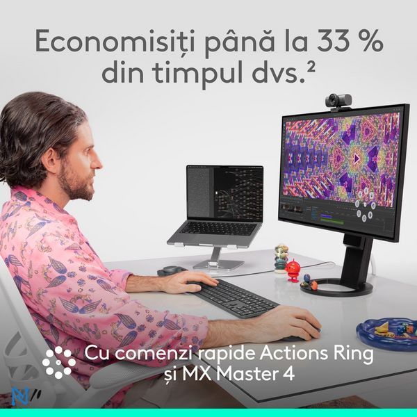 Миша Bluetooth Logitech MX Master 4, 8000 dpi, сіра 910007563 фото