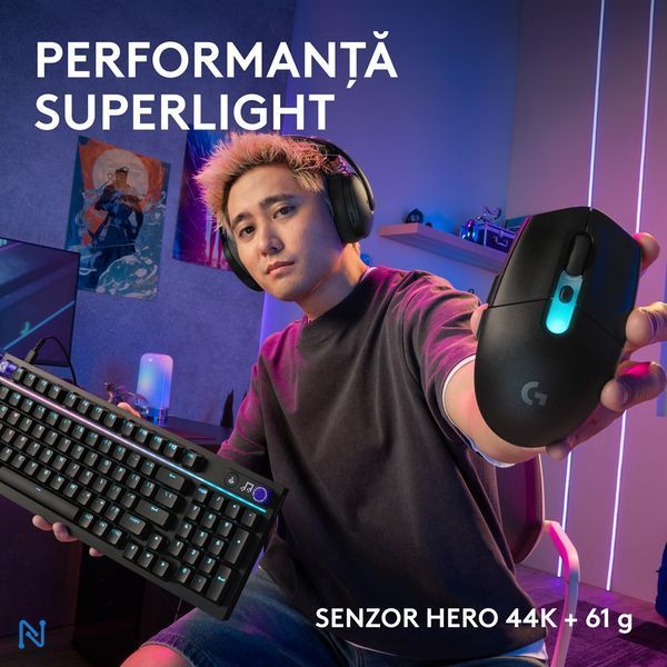 Ігрова бездротова миша Logitech G305 X Superlight, 44000 dpi, чорна 910007739 фото