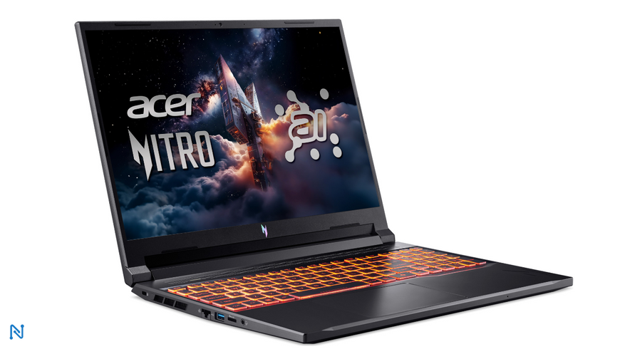 Ноутбук Acer Nitro V 16 AI ANV16-42-R0BK (NH.QYXET.00A), AMD Ryzen 7 260, NVIDIA GeForce RTX 5060, 16Гб/1Тб, Windows 11, Black NH.QYXET.00A фото